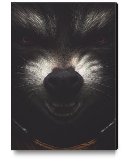 Rocket Raccoon Canvas Print by yurishwedoff