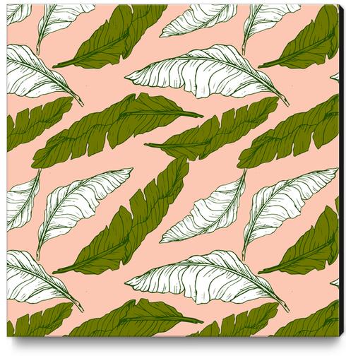 Pattern leaf leaf Canvas Print by mmartabc