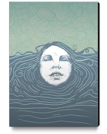 Sea-face Canvas Print by tzigone