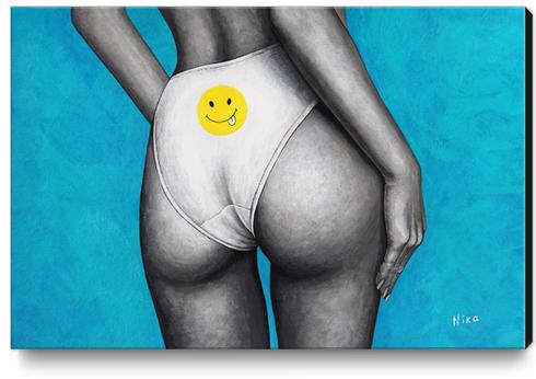 Smiley Canvas Print by Nika_Akin