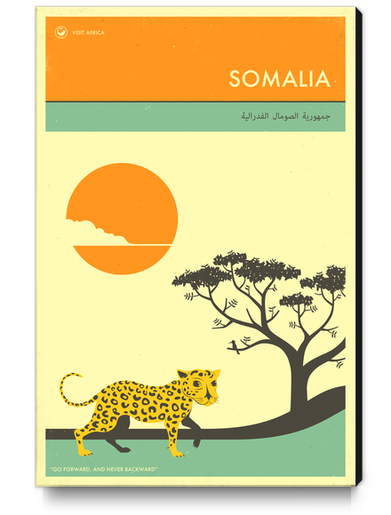 VISIT SOMALIA Canvas Print by Jazzberry Blue