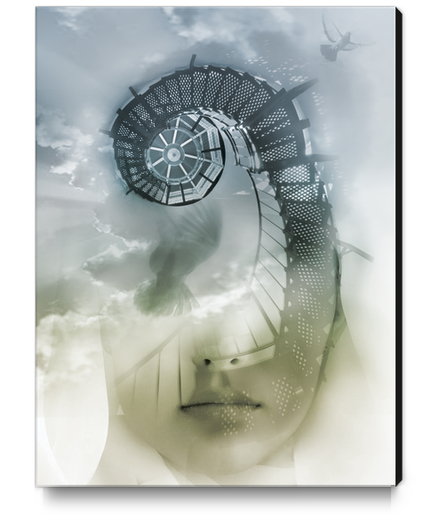 Stairway To The Cloud Canvas Print by Vic Storia