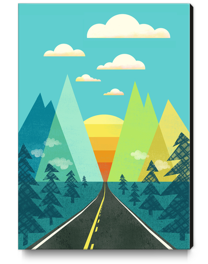 the Long Road Canvas Print by Jenny Tiffany