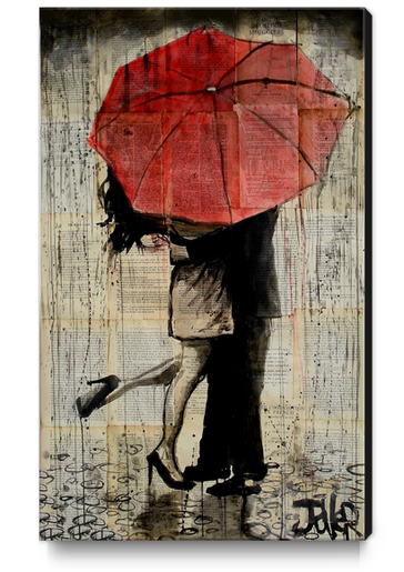 the red umbrella Canvas Print by loui jover
