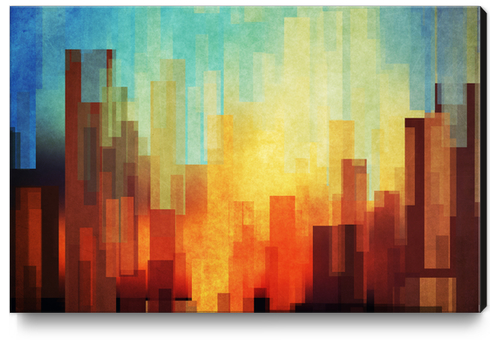 Urban Sunset Canvas Print by DejaReve