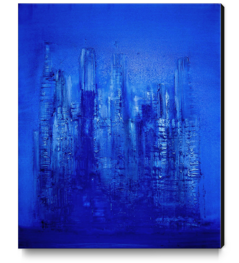 Blue construction Canvas Print by di-tommaso
