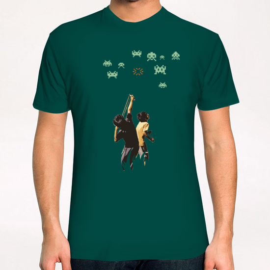 Invaders! T-Shirt by tzigone