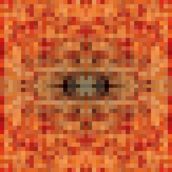 geometric symmetry art pixel square pattern abstract background in brown by Timmy333
