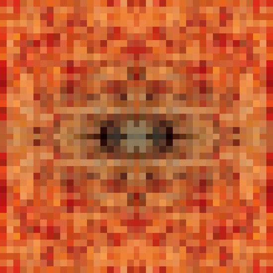 geometric symmetry art pixel square pattern abstract background in brown by Timmy333