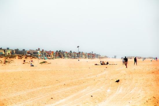 Sandy beach scenic at Oxnard Beach California USA by Timmy333