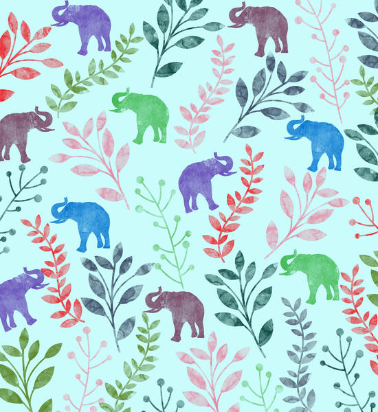 Floral and Elephant X 0.2 by Amir Faysal