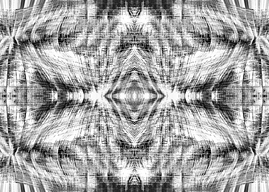 geometric symmetry pattern abstract background in black and white by Timmy333