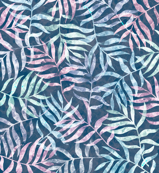 Watercolor Tropical Palm Leaves X 0.6 by Amir Faysal