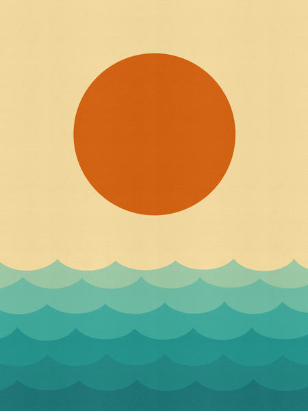 Minimalist sunset by Vitor Costa