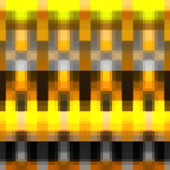 geometric symmetry art pixel square pattern abstract background in yellow brown by Timmy333