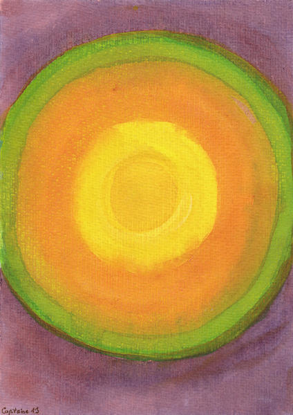Sun above purple Sky  by Heidi Capitaine