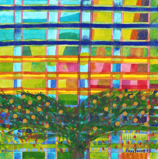 Tree In Front Of A Building  by Heidi Capitaine