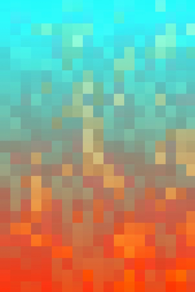 graphic design geometric pixel square pattern abstract background in orange blue by Timmy333