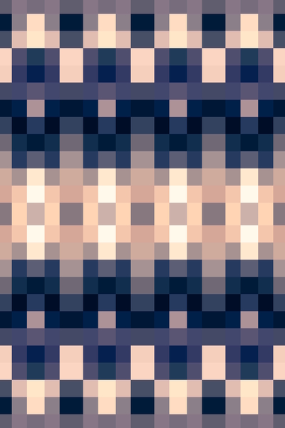 geometric symmetry art pixel square pattern abstract background in brown blue by Timmy333
