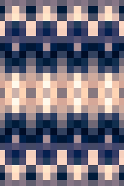 geometric symmetry art pixel square pattern abstract background in brown blue by Timmy333