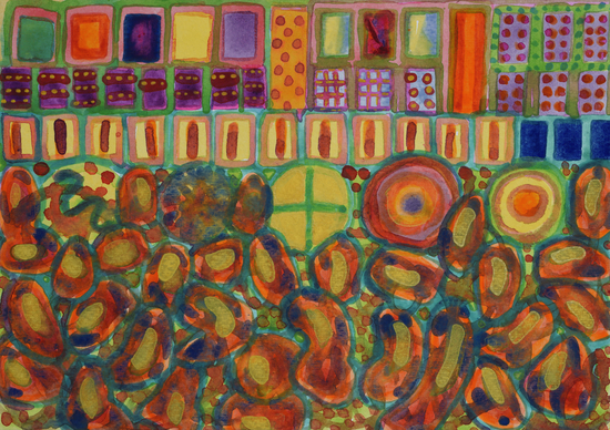 Decorated and illuminated House  by Heidi Capitaine