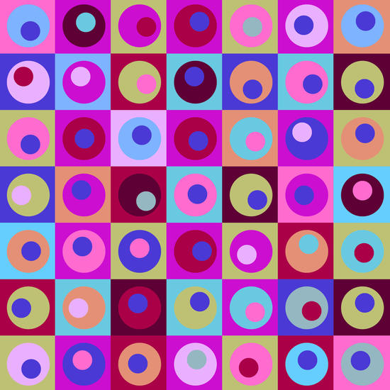 Circles in Squares Pattern by Divotomezove