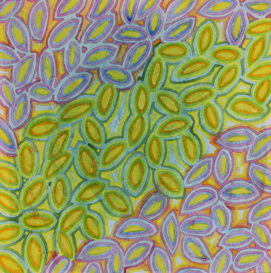Diagonal Leaves Pattern by Heidi Capitaine