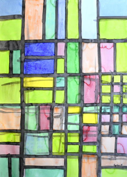 Homage to Mondrian by Heidi Capitaine