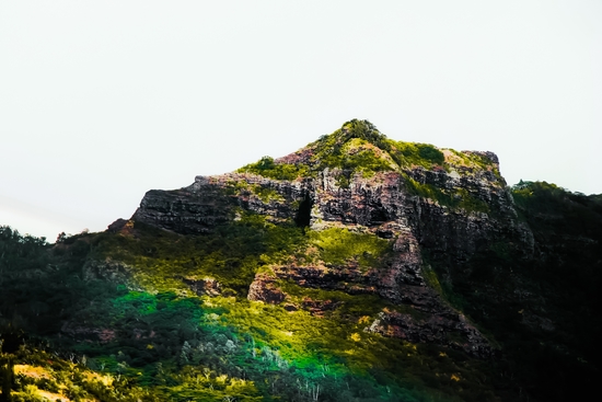 green tropical mountains at Kauai, Hawaii, USA by Timmy333