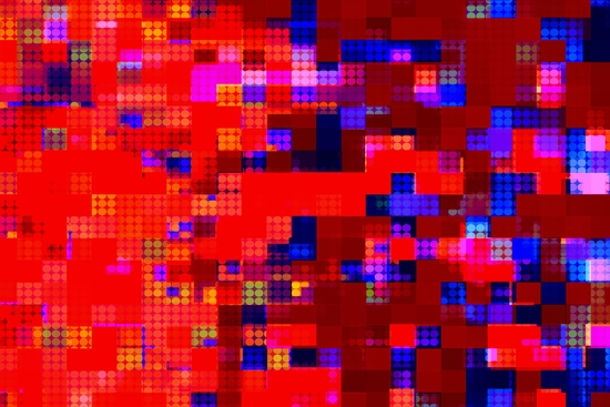 geometric pixel square pattern abstract background in red blue pink by Timmy333