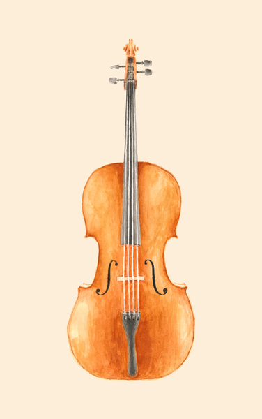 Cello - Watercolors by Florent Bodart - Speakerine