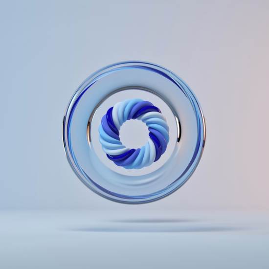 Circle Color Blue by Eugene Soloviev