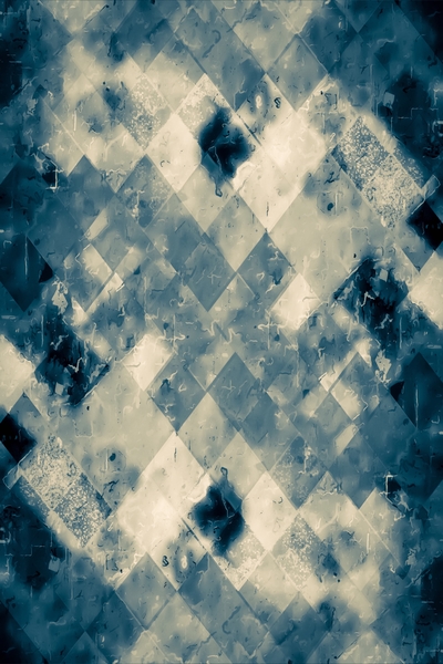 vintage geometric square pixel pattern abstract background in blue by Timmy333