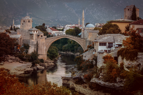An Old bridge in Mostar by Jarek Blaminsky