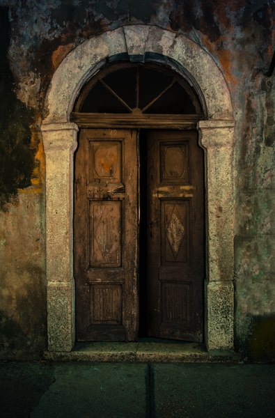 Old wooden doors and nice arch by Jarek Blaminsky