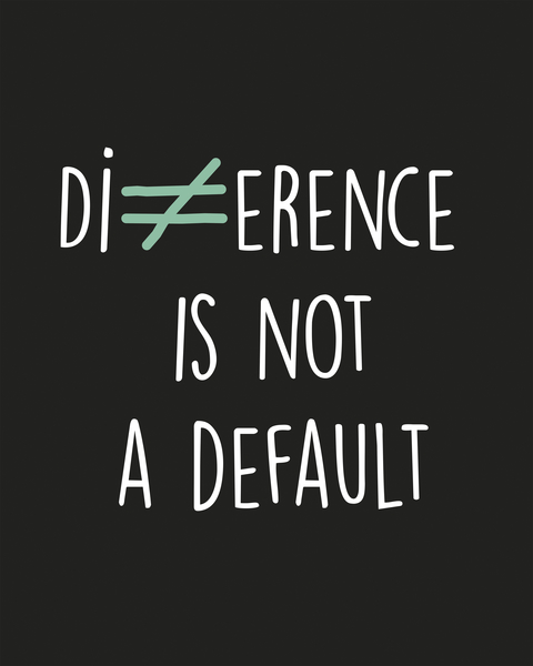 Difference is not a default by Alex Xela