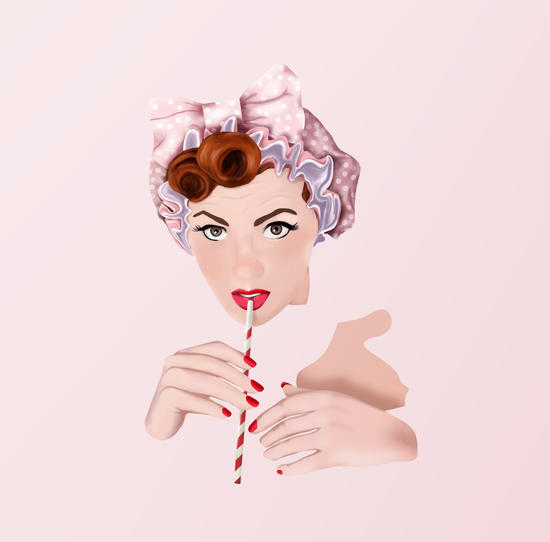 Girl pin up pink by mmartabc