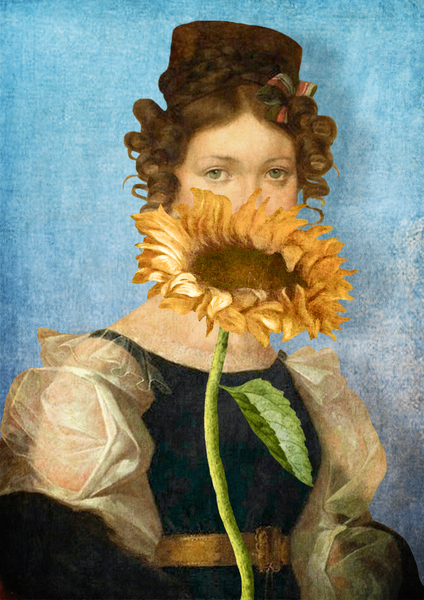 Girl with Sunflower 1 by DVerissimo