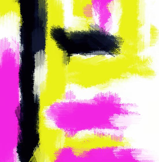 pink yellow and black painting abstract  by Timmy333