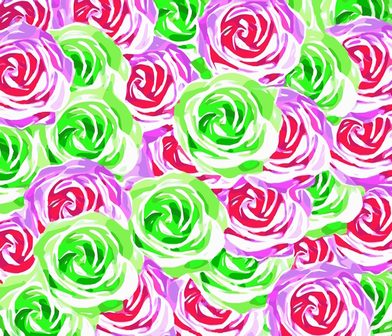 closeup rose pattern texture abstract background in pink red green by Timmy333