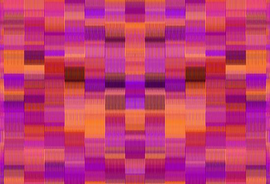 orange pink and purple plaid pattern abstract background by Timmy333
