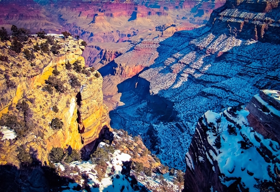 winter light at Grand Canyon national park, USA by Timmy333