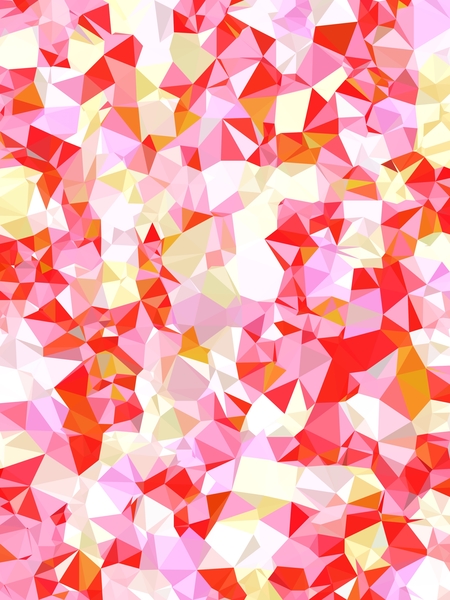 geometric triangle pattern abstract in pink red orange by Timmy333