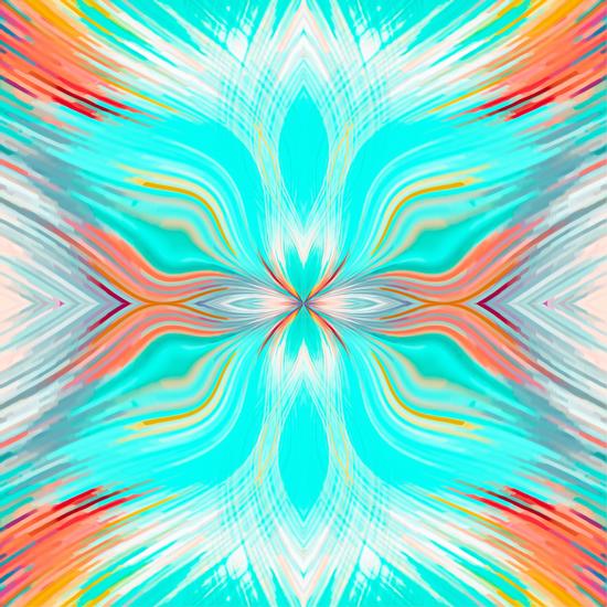 blue orange and pink line pattern abstract background by Timmy333