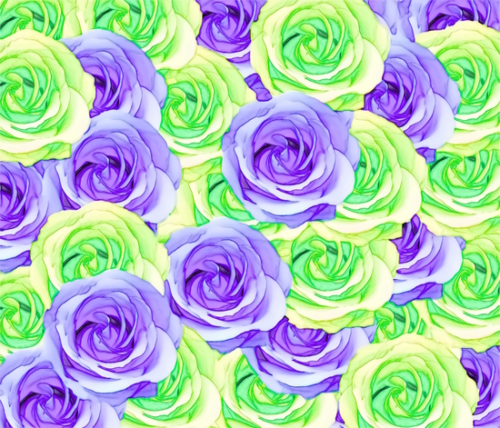 purple rose and green rose pattern abstract background by Timmy333