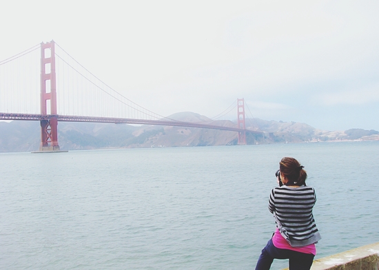taking picture at Golden Gate bridge, San Francisco, USA by Timmy333
