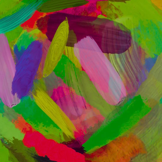 splash painting abstract texture in green pink red purple by Timmy333