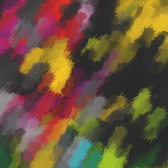 camouflage splash painting abstract in red black yellow green blue pink by Timmy333