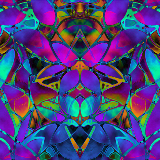 Floral Fractal Art G308 by MedusArt