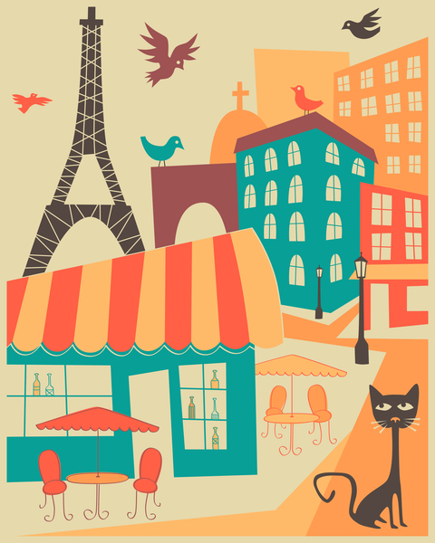 PARIS CAFE by Jazzberry Blue